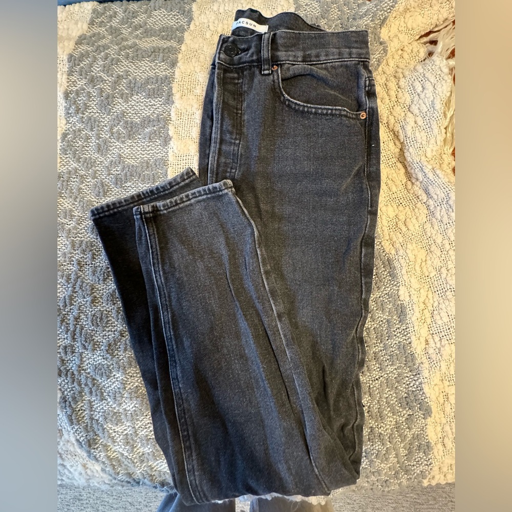 Pacsun ultra high rise slim black jeans